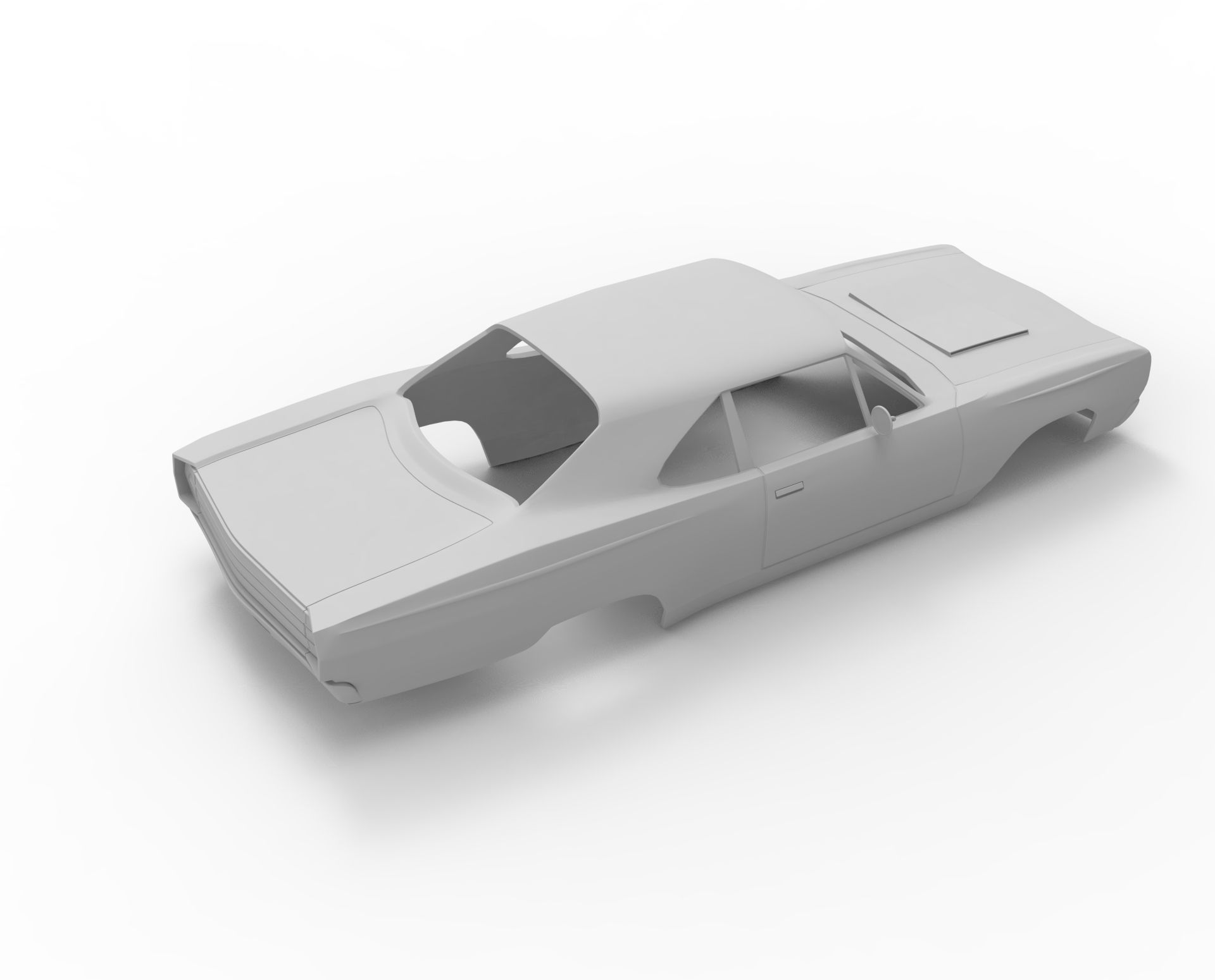 Plymouth road runner 1969 3D print model_12