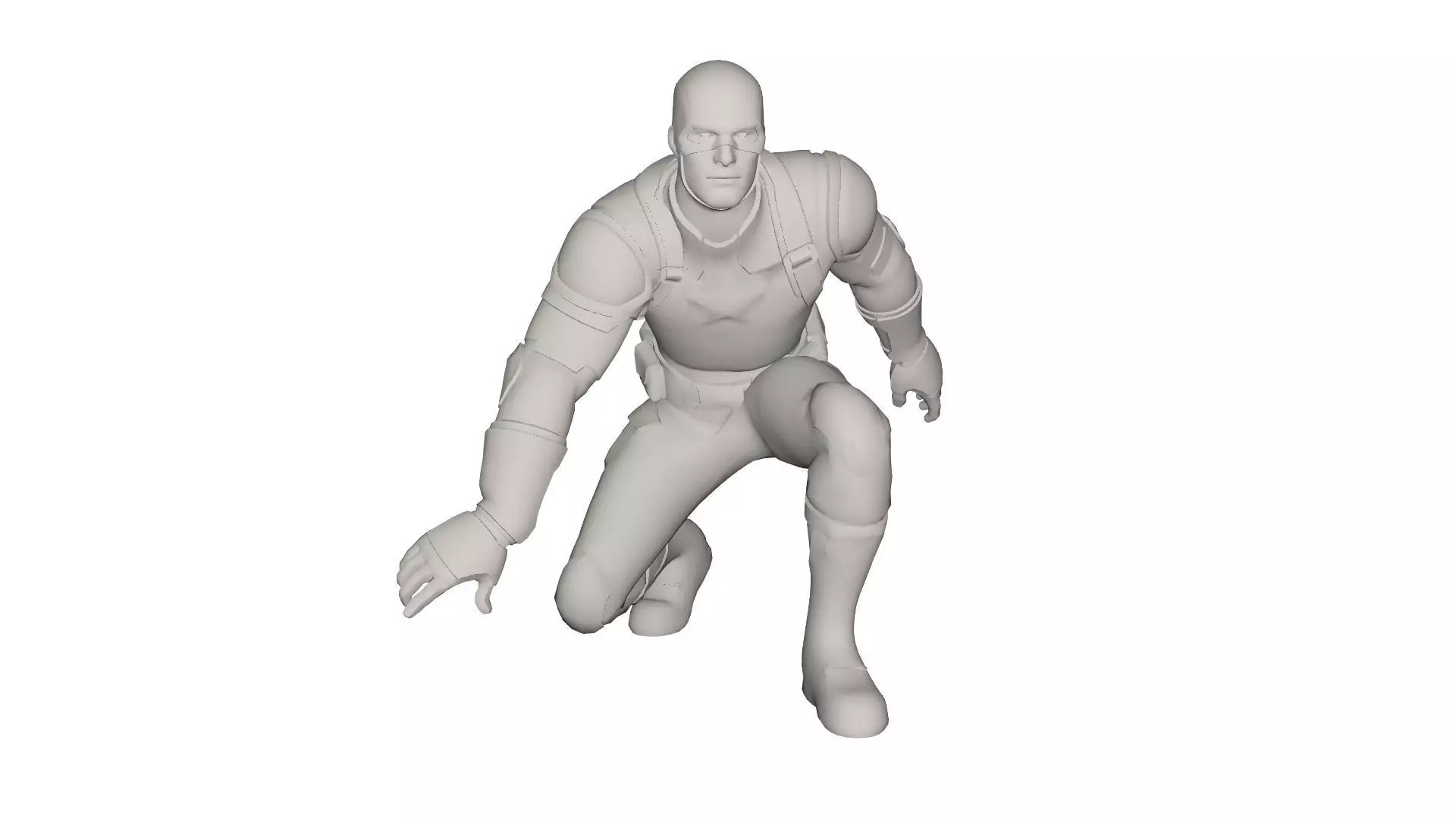 Superhero concept 3D model_0