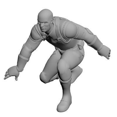 Superhero concept 3D model_8