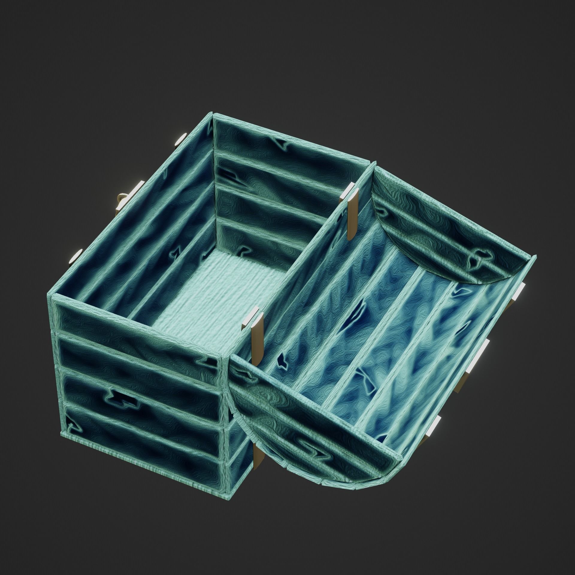 Low Poly Treasure Chest Low-poly 3D model_4
