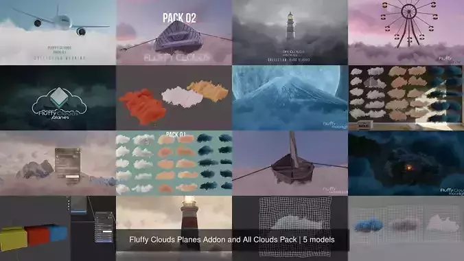 Fluffy Clouds Planes Addon and All Clouds Pack
