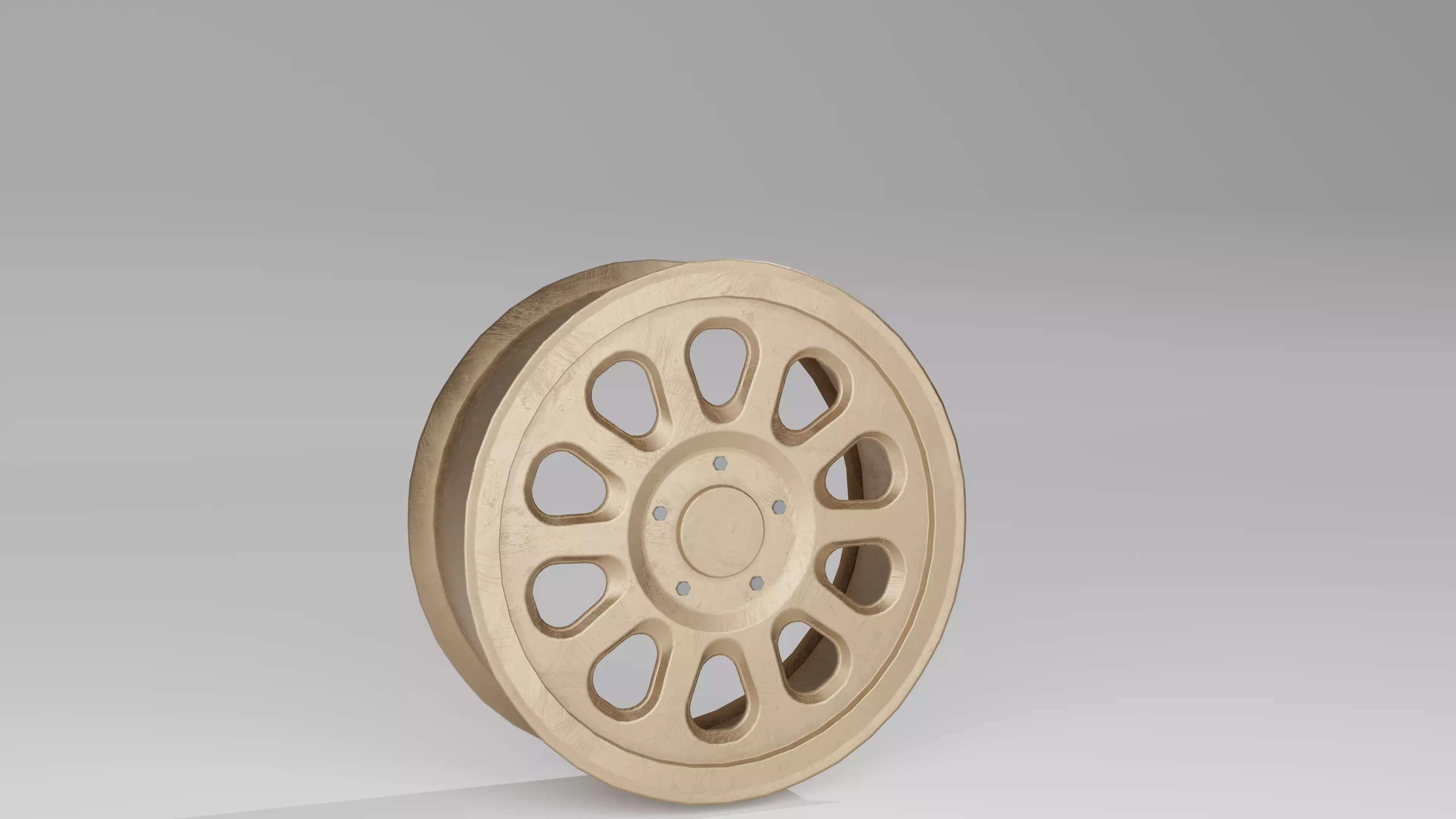 Mid-poly Offroad Rims Free low-poly 3D model