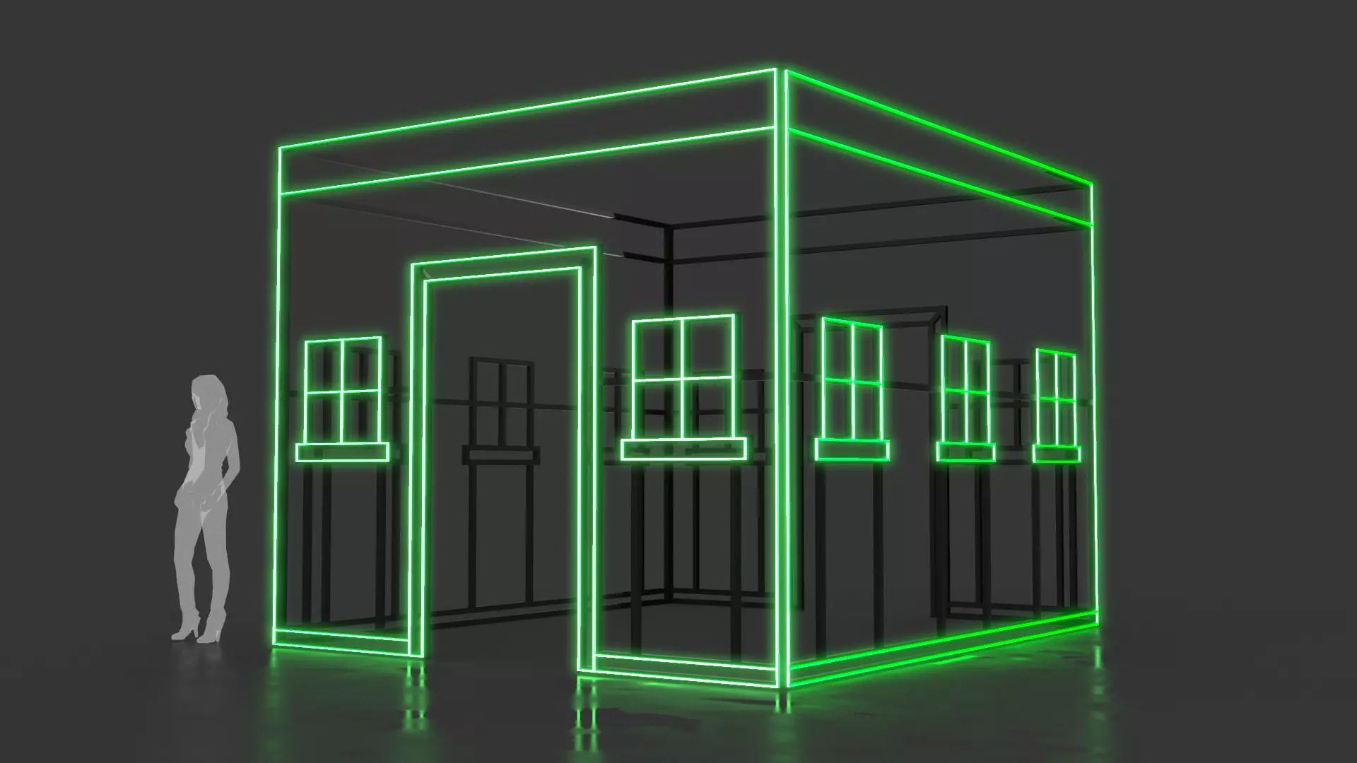 House Outline 4 3D model_0