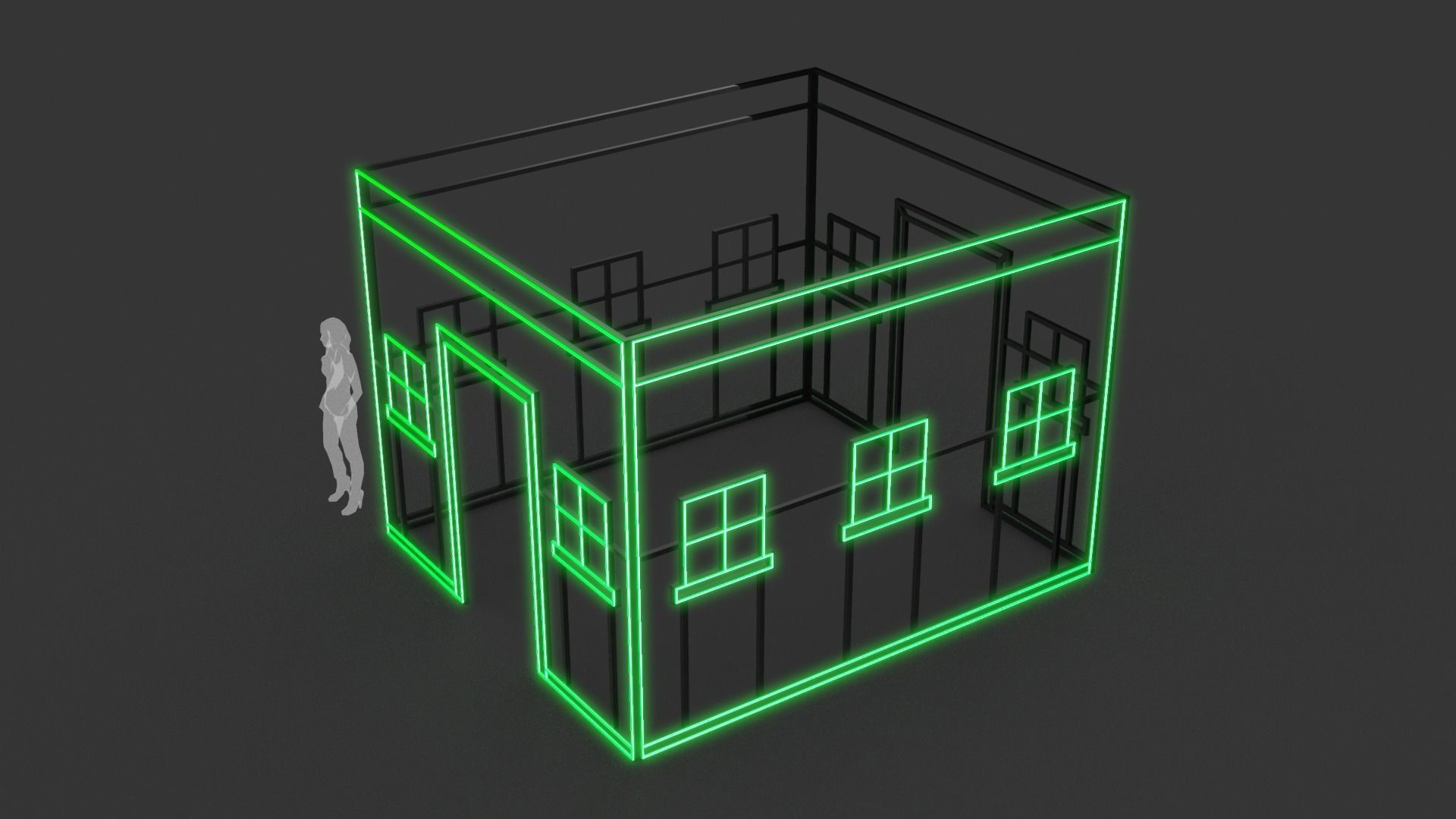 House Outline 4 3D model_3