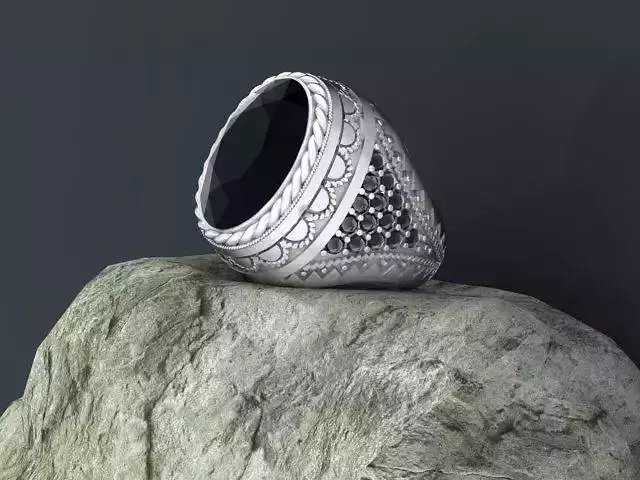 Men s ring 3D print model