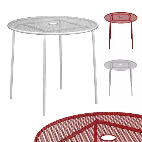 Bistro round metall table