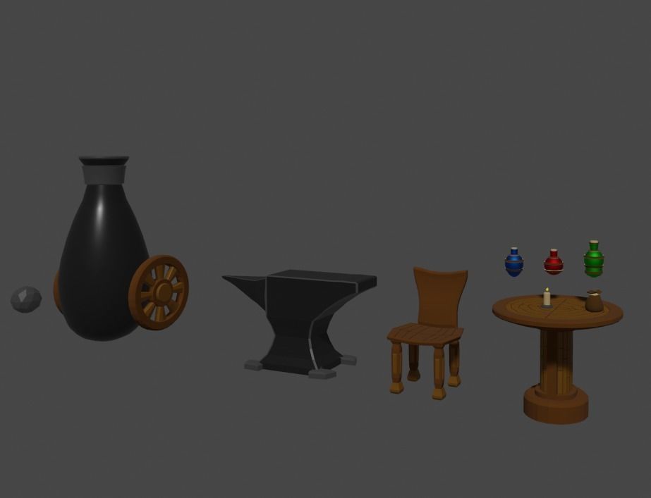 Medieval Weapons and more  3D model_3