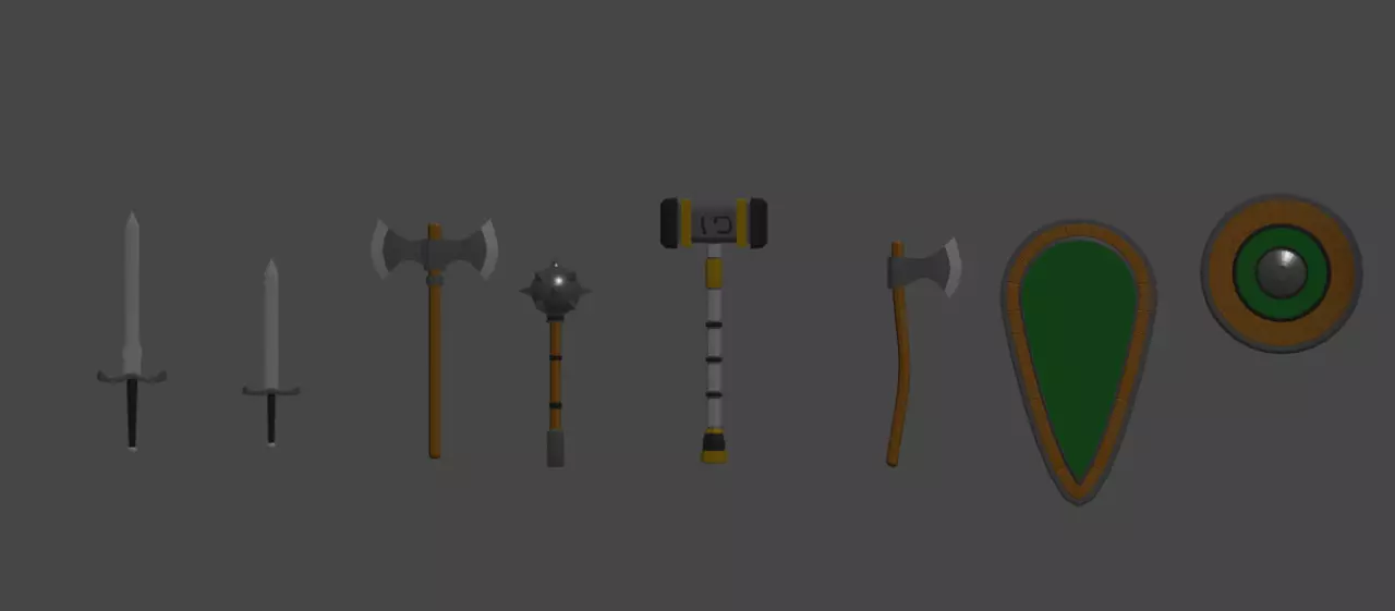 Medieval Weapons and more  3D model_0