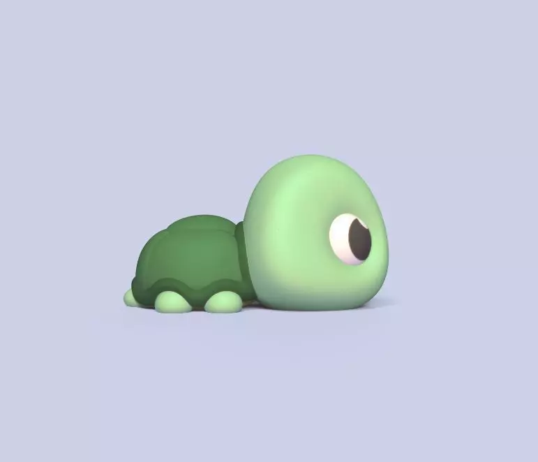 Turtle Big Eyes 3D print model_0