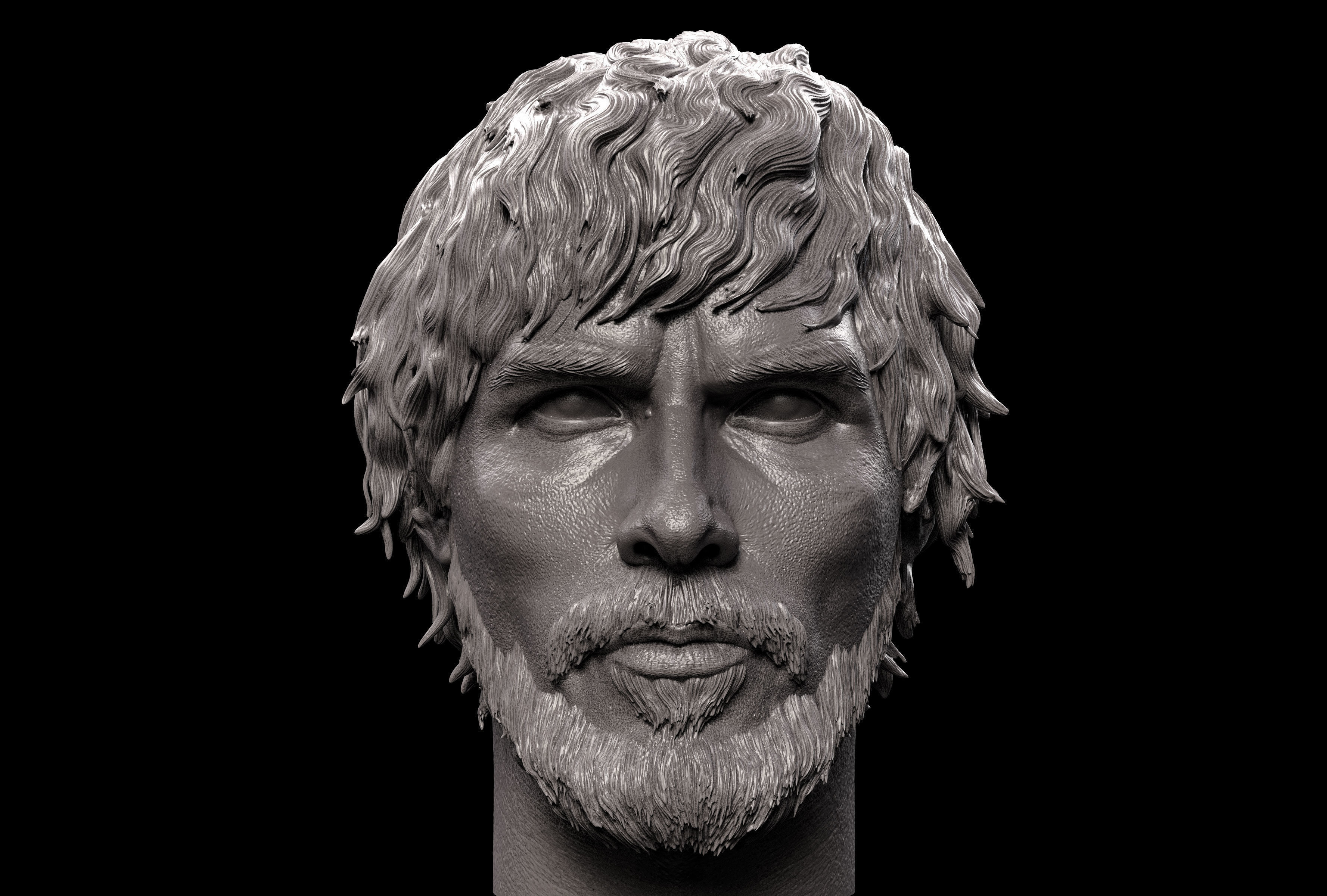 Christian Bale- Quinn Abercromby Head-  Reign of Fire 3D print model_1