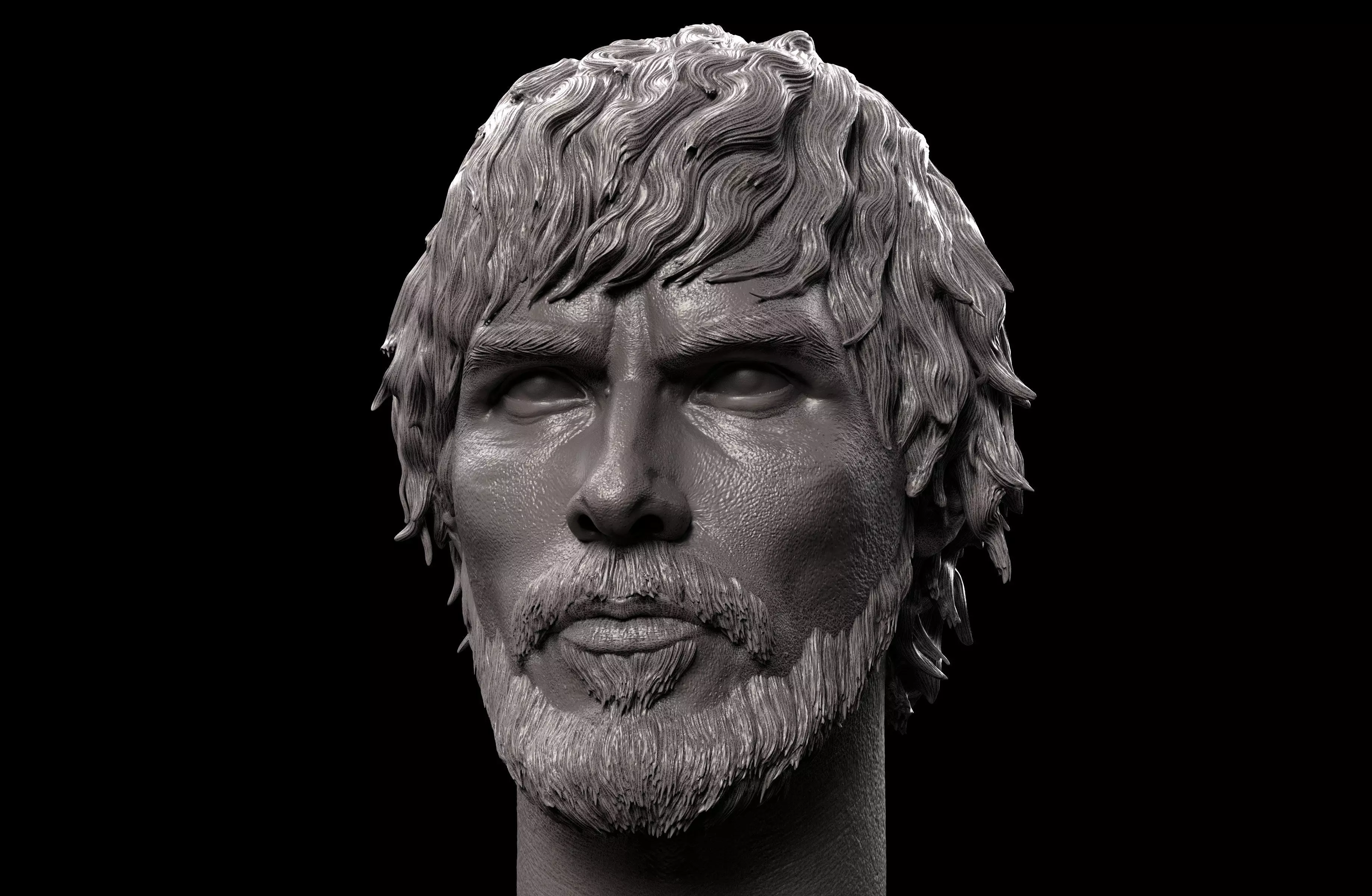 Christian Bale- Quinn Abercromby Head-  Reign of Fire 3D print model_0
