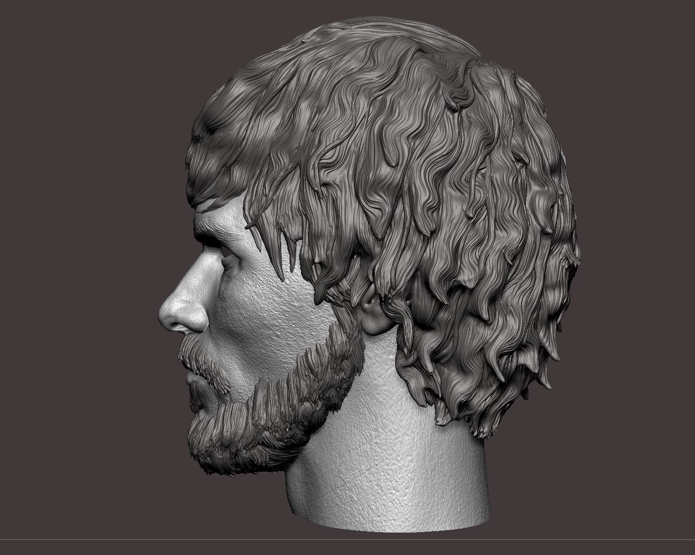 Christian Bale- Quinn Abercromby Head-  Reign of Fire 3D print model_9