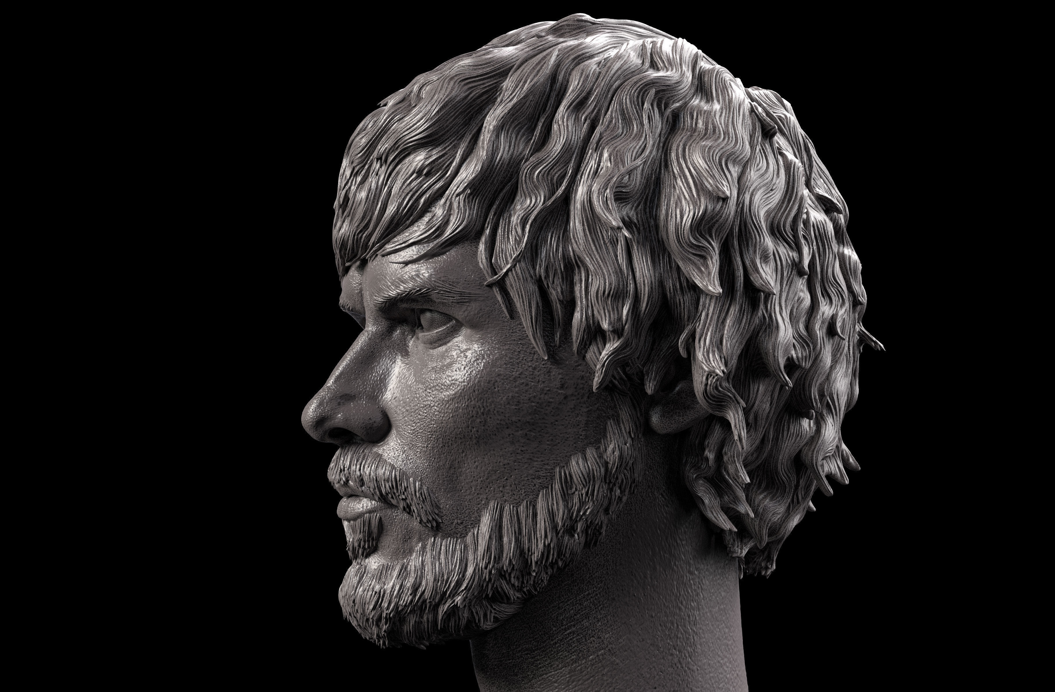 Christian Bale- Quinn Abercromby Head-  Reign of Fire 3D print model_2