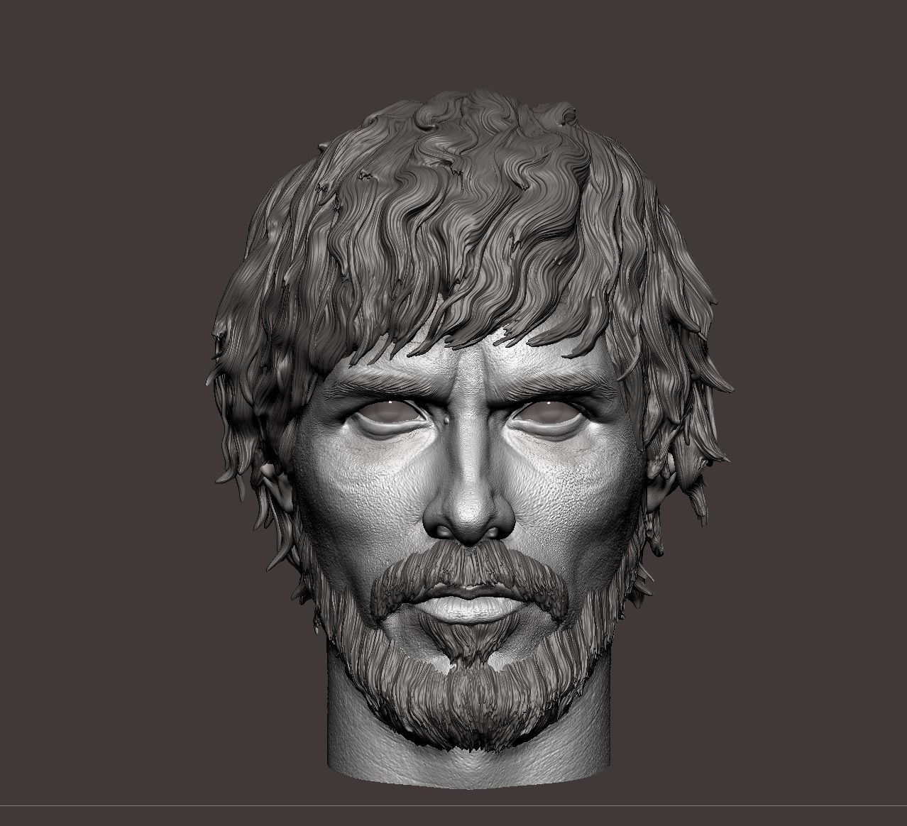 Christian Bale- Quinn Abercromby Head-  Reign of Fire 3D print model_7