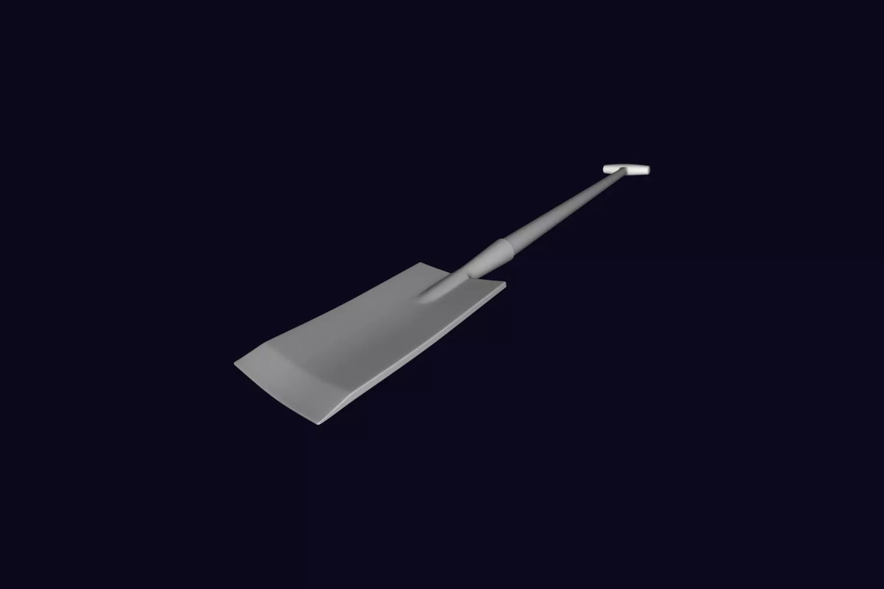 Garden Spade 3D model_0