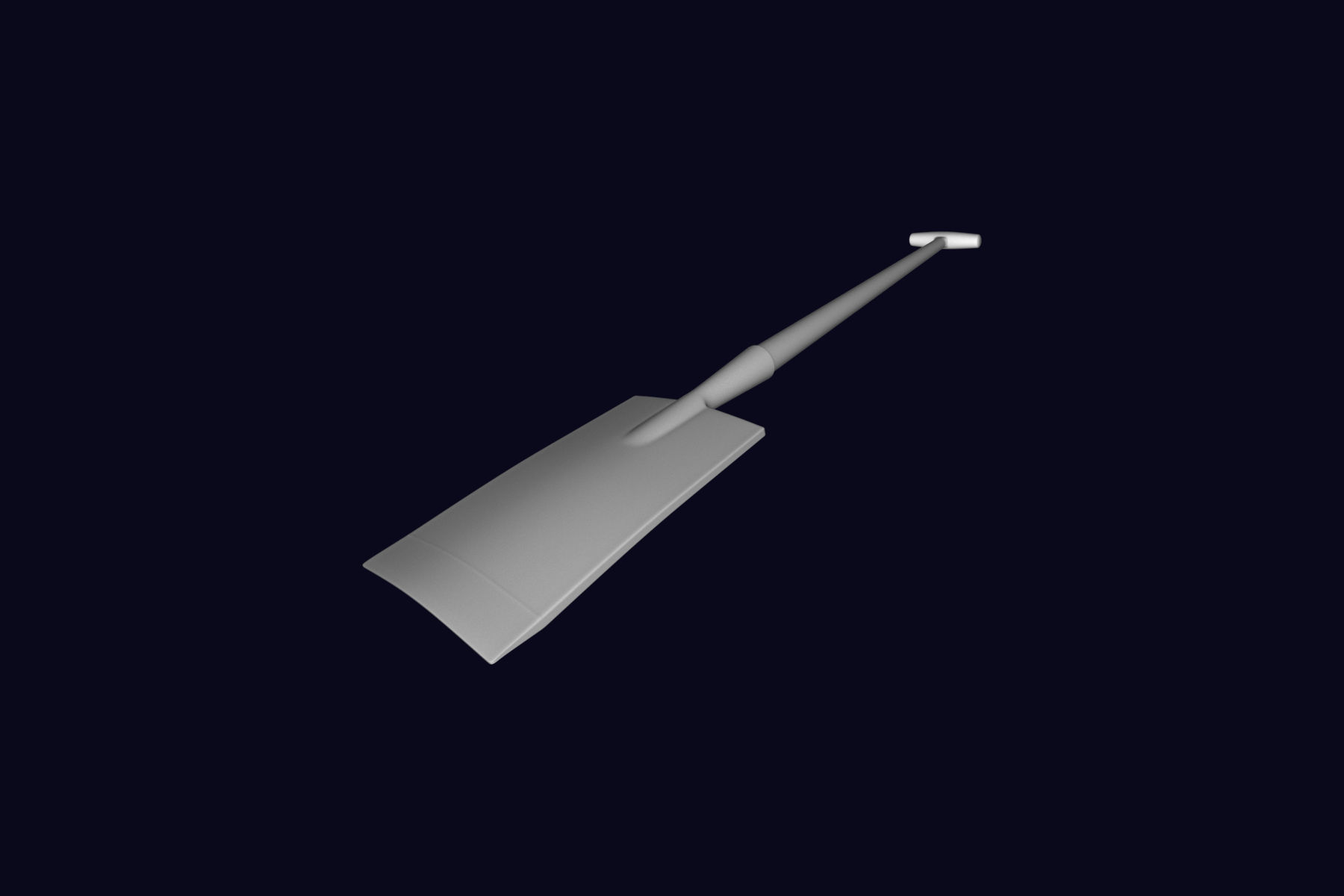 Garden Spade 3D model_1