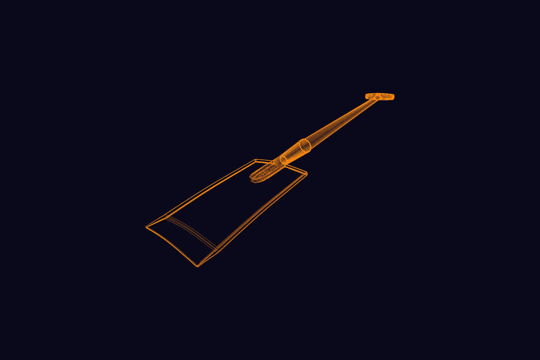 Garden Spade 3D model_4