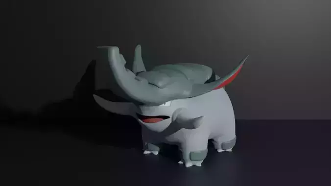 Donphan pokemon 3D print model 3D print model