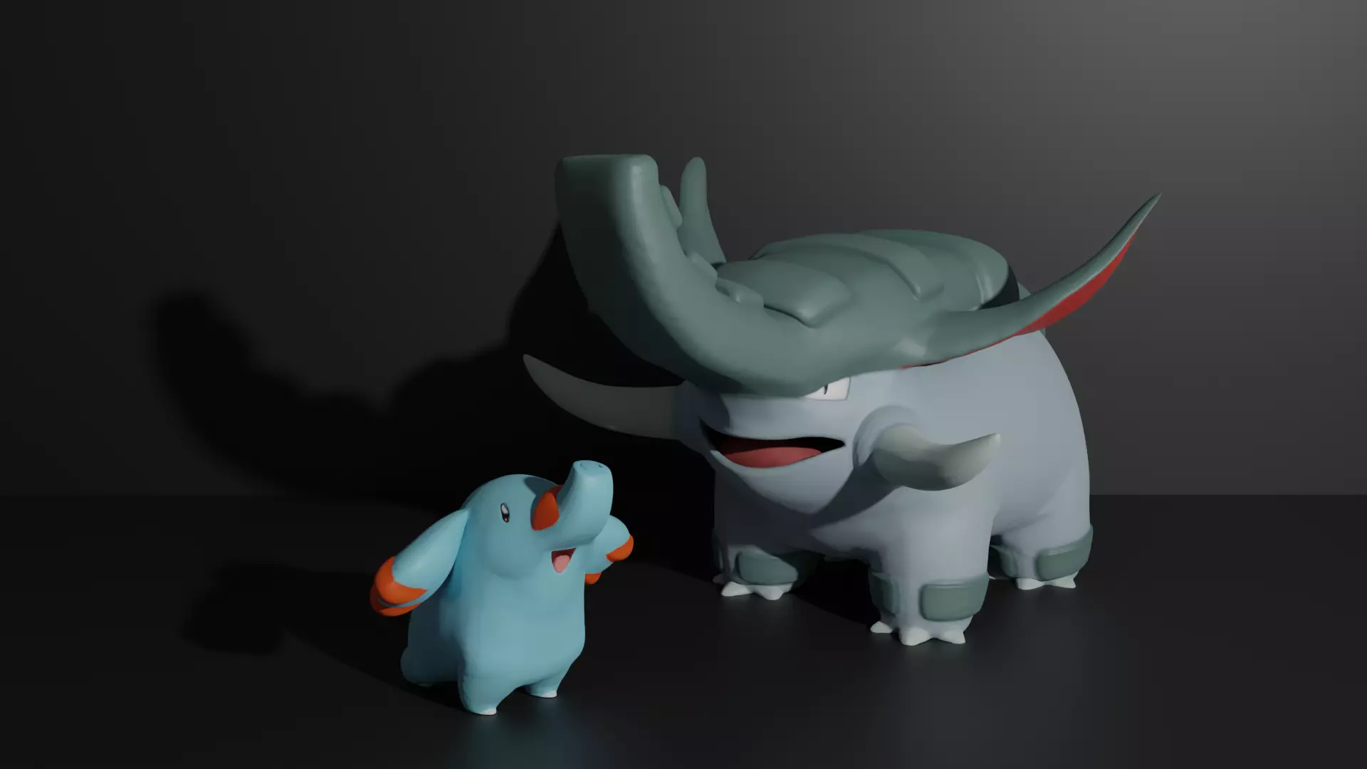 Phanpy and Donphan 3D print model 3D print model_0