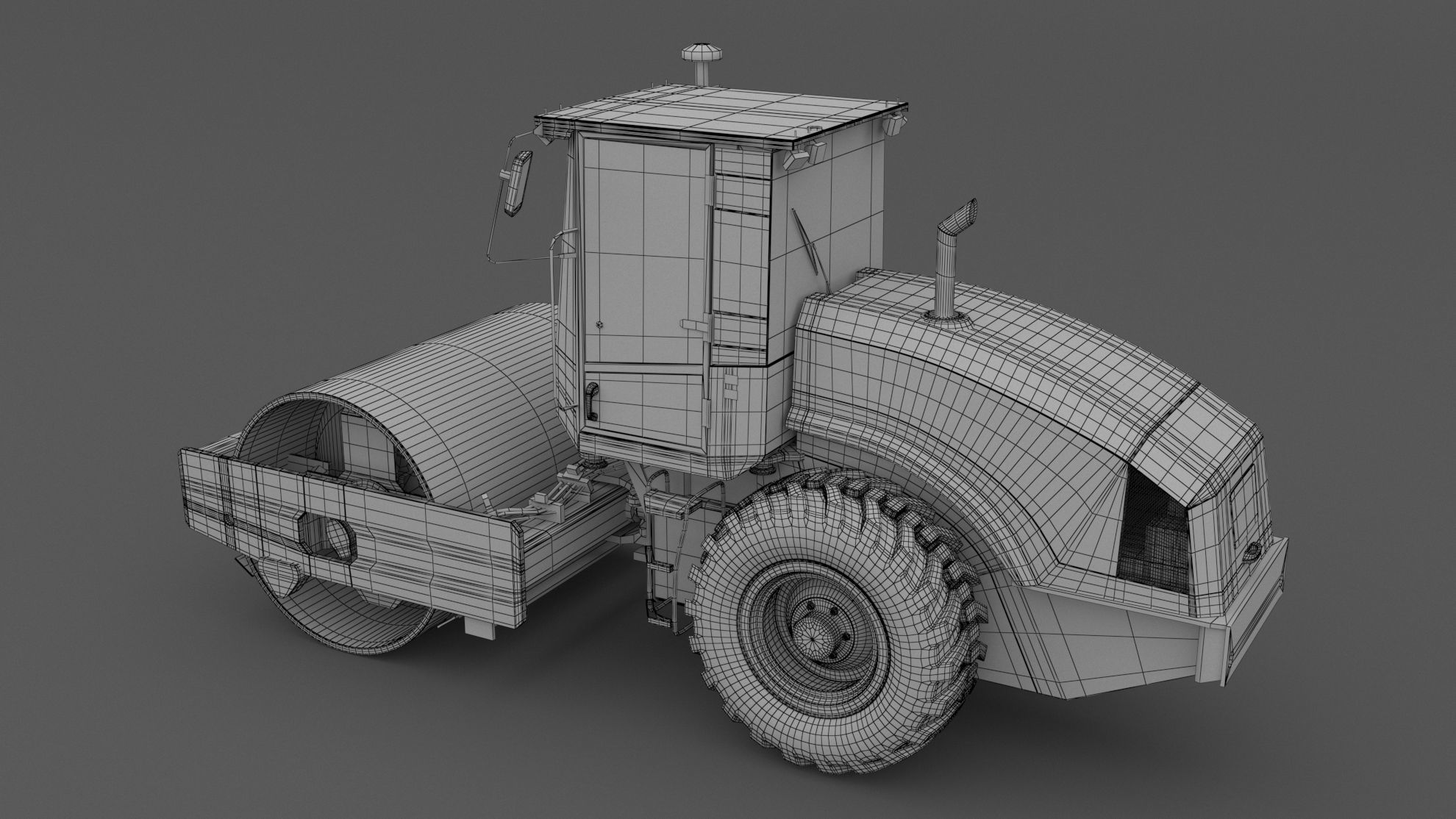 Vibratory Soil Compactor 3D model_7