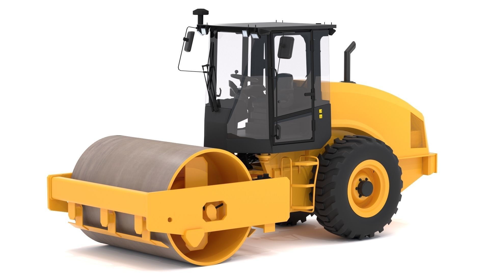 Vibratory Soil Compactor 3D model_1