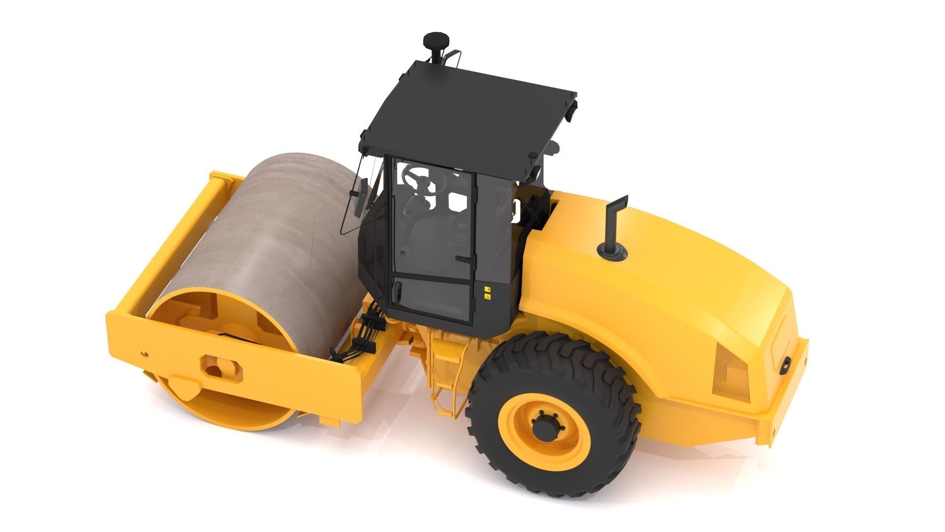 Vibratory Soil Compactor 3D model_5