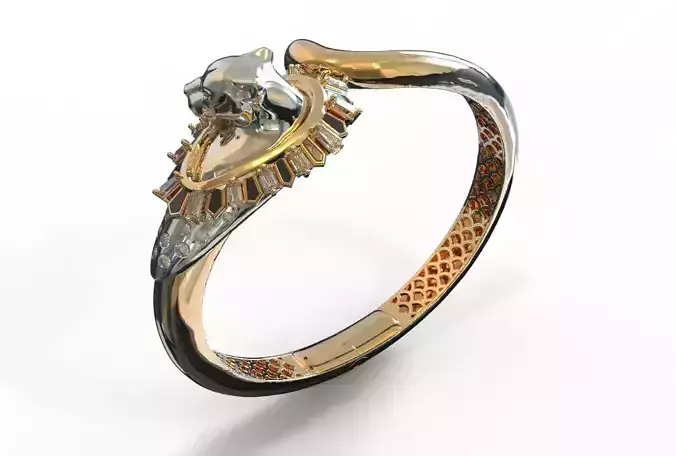 Lion Bracelet 3D print model
