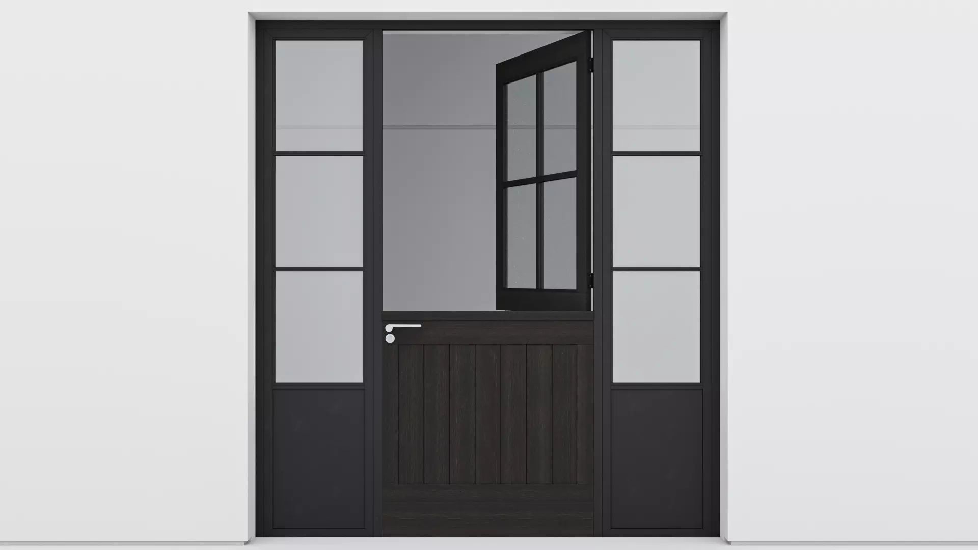 Aluminium door 163 3D model_0