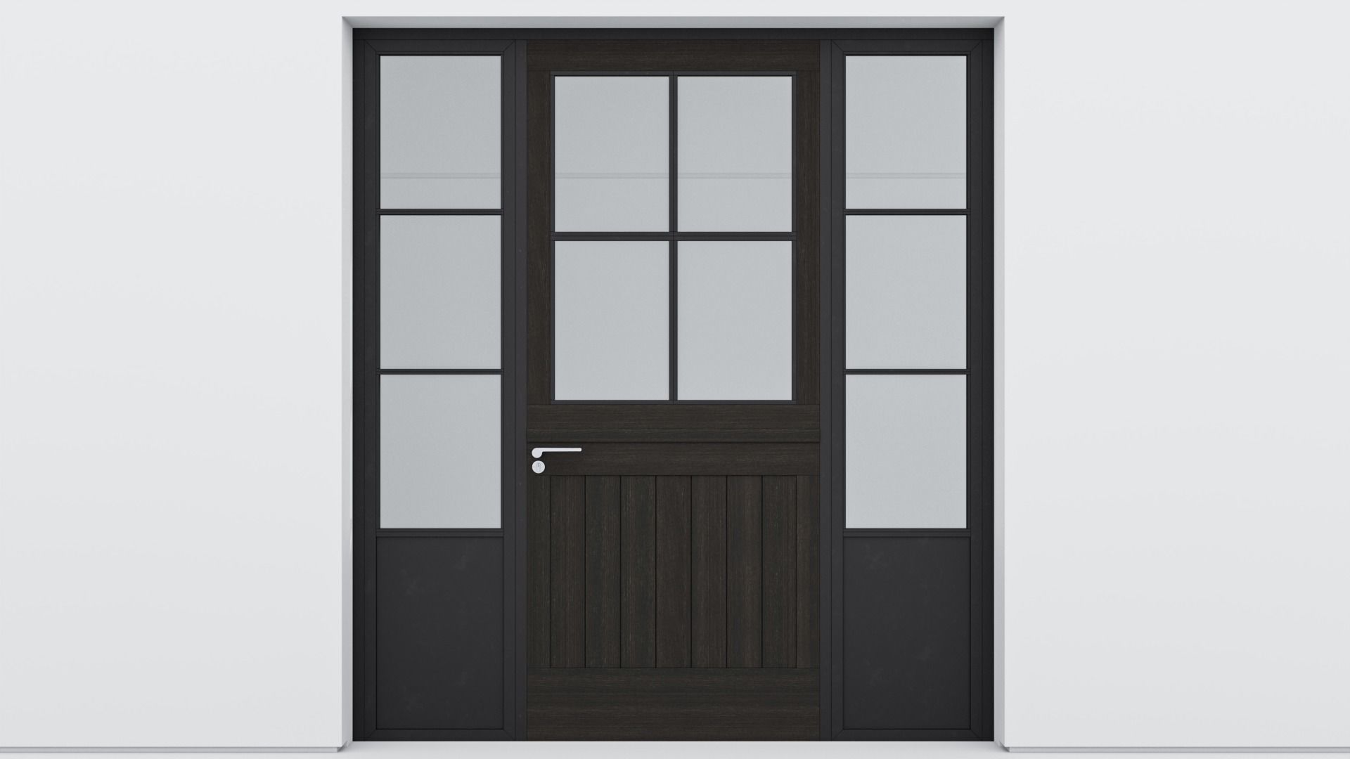 Aluminium door 163 3D model_1
