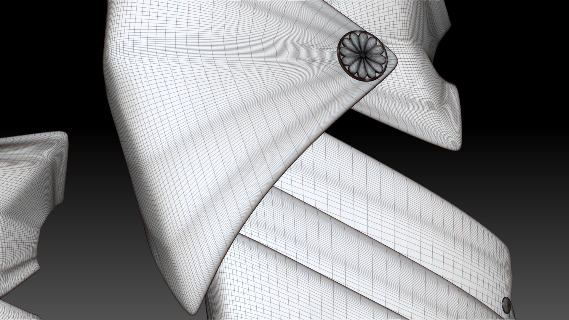 Female Knigt Knee Ankle Armor Sculpt Project 3D model_7