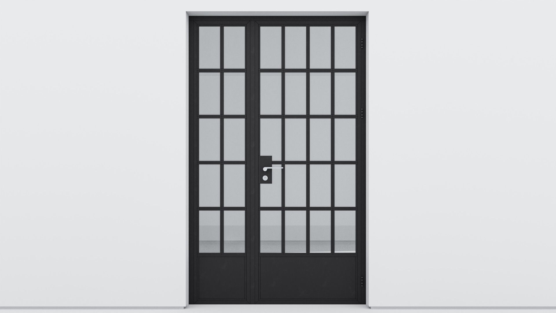 Aluminium door 164 3D model_1