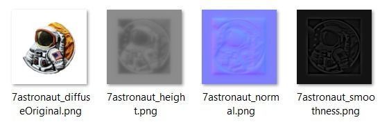 Astronaut embroidered patch v7 Low-poly 3D model_2