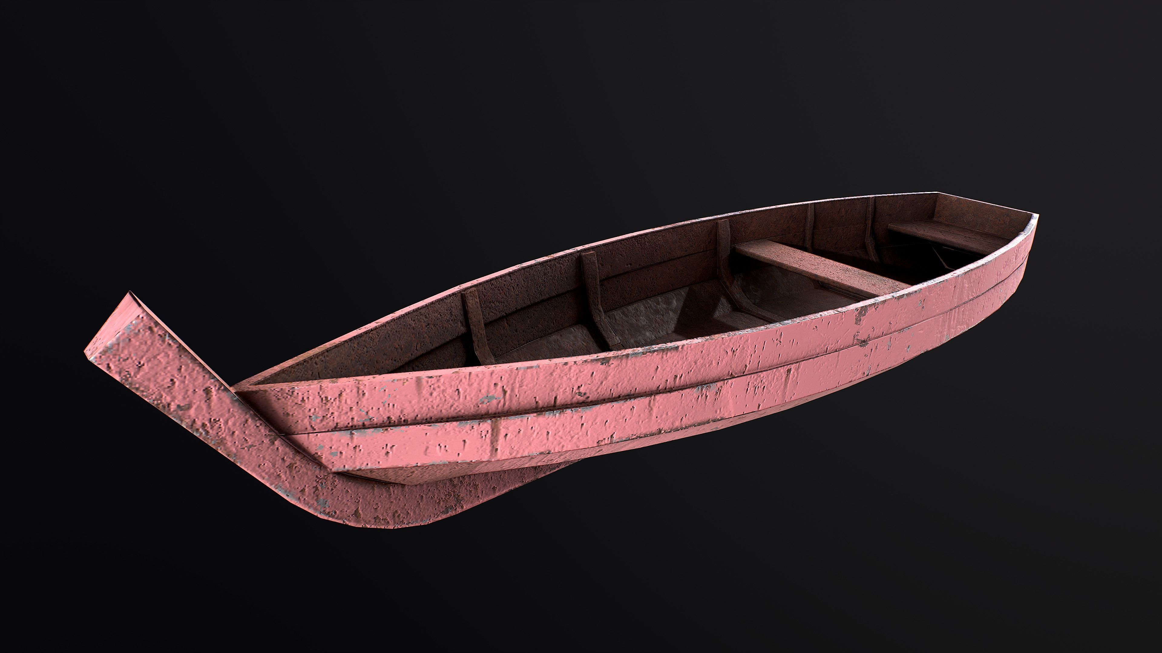 Boat pack Low-poly 3D model_7