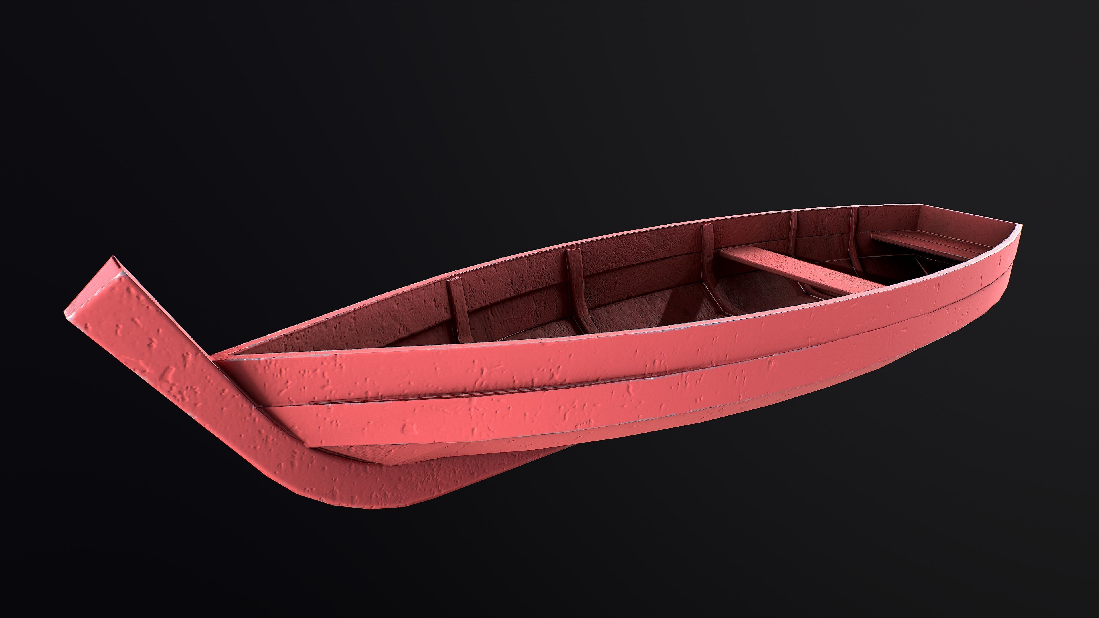 Boat pack Low-poly 3D model_8