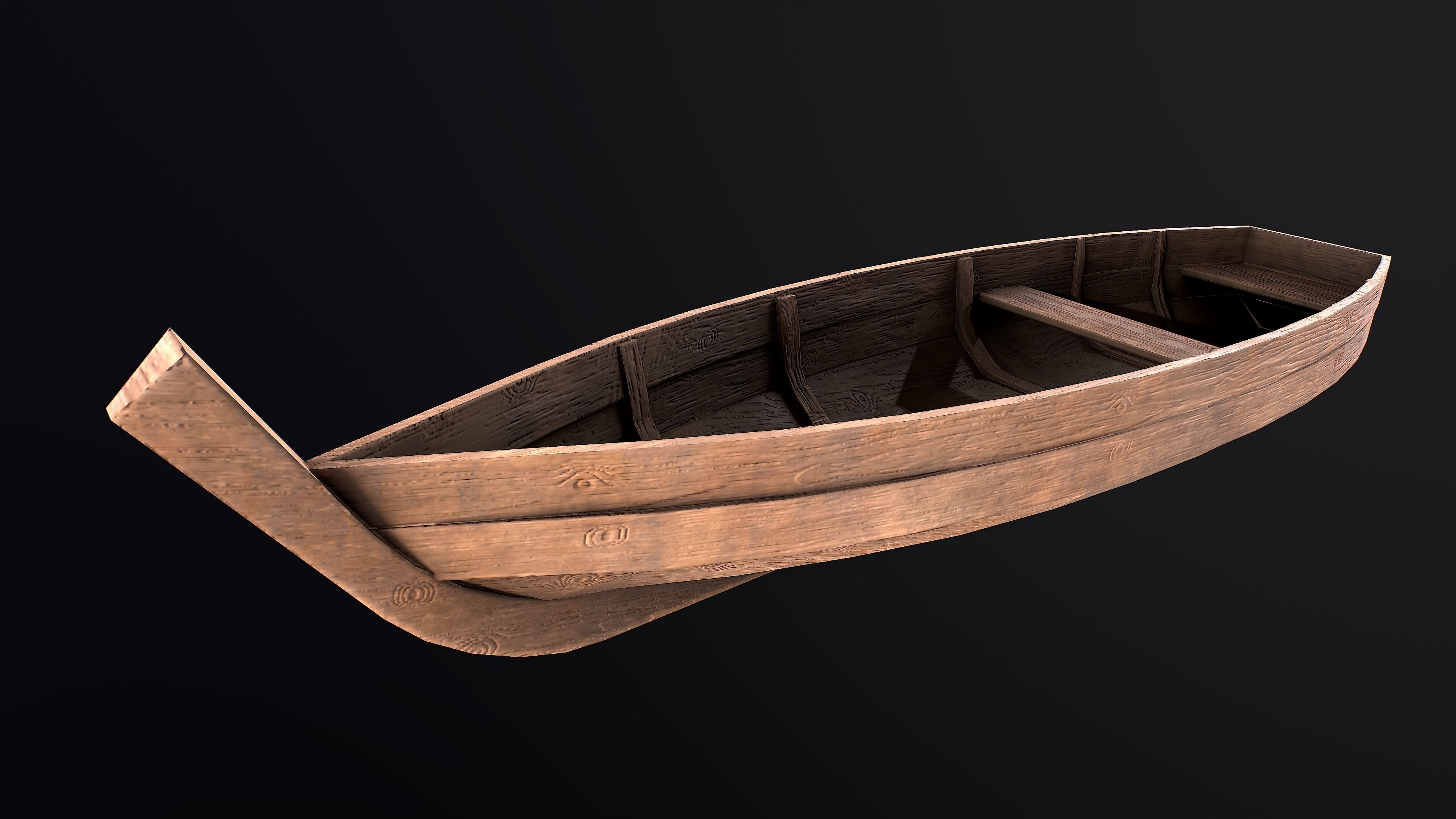 Boat pack Low-poly 3D model_9