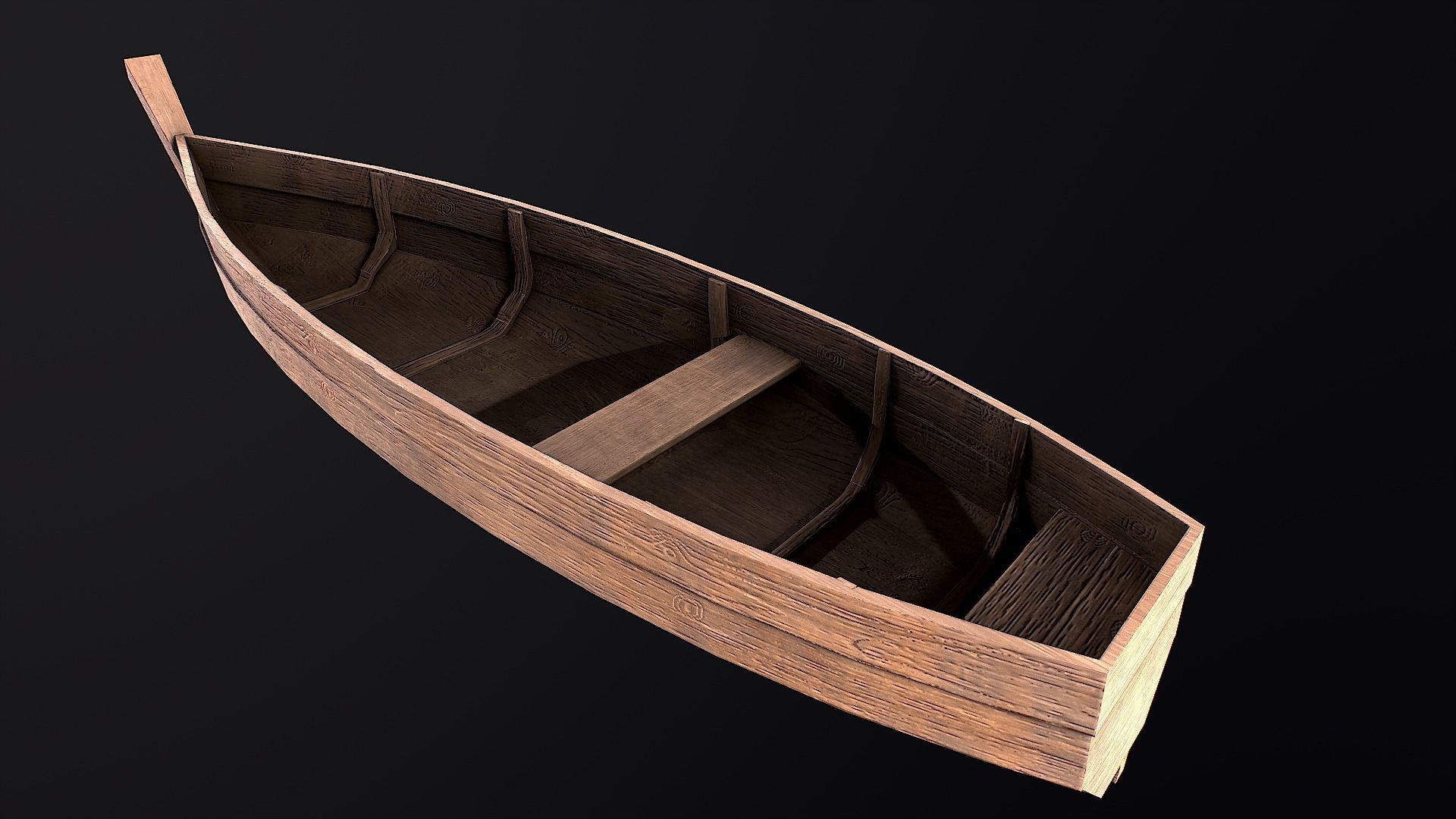 Boat pack Low-poly 3D model_12