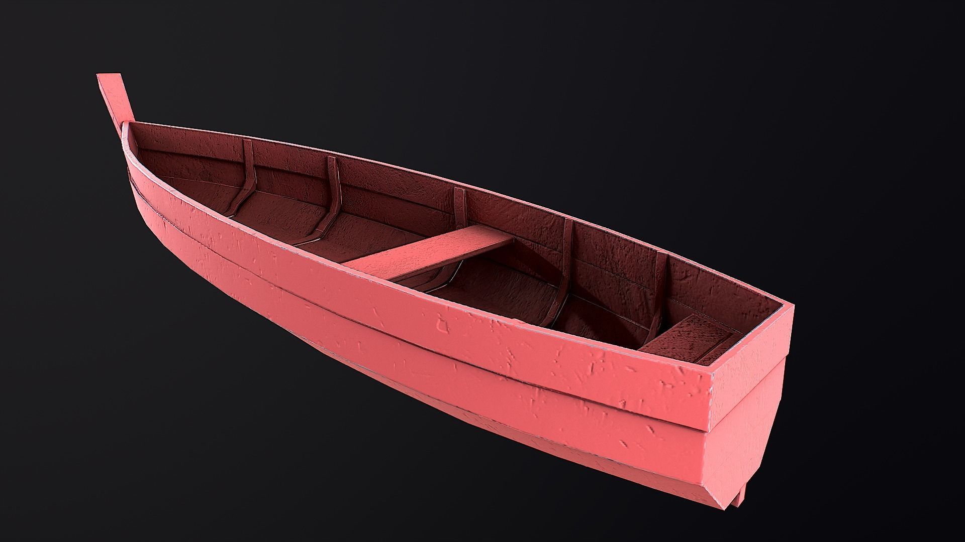 Boat pack Low-poly 3D model_15