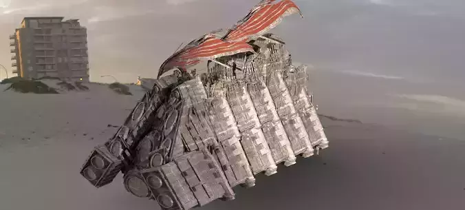 Hutt Desert Sail Barge carrier 3 