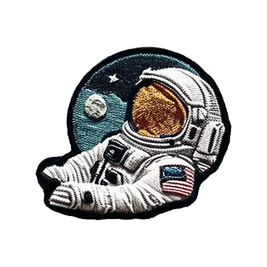 Astronaut embroidered patch v13 Texture_0