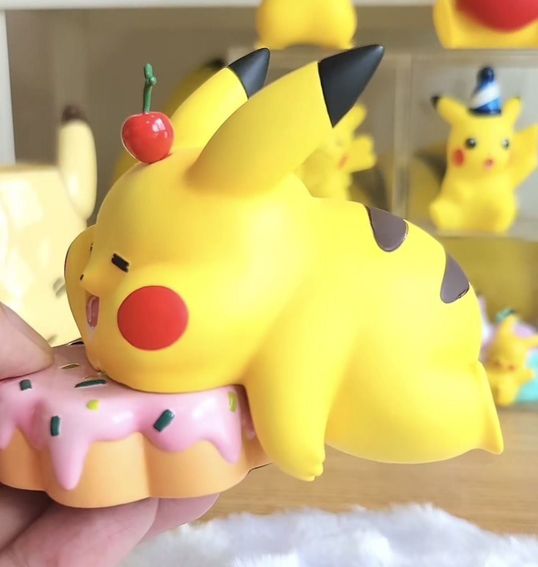POKEMON CHONKIEST FAT AND CUTEST PIKACHU CHERRY AND CAKE 3D model_1