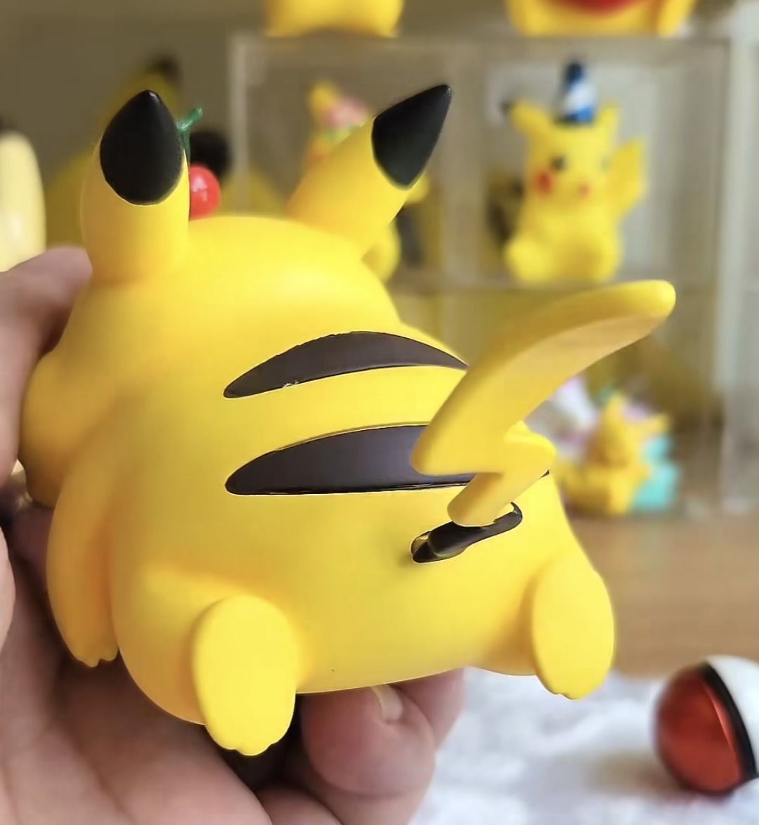 POKEMON CHONKIEST FAT AND CUTEST PIKACHU CHERRY AND CAKE 3D model_3