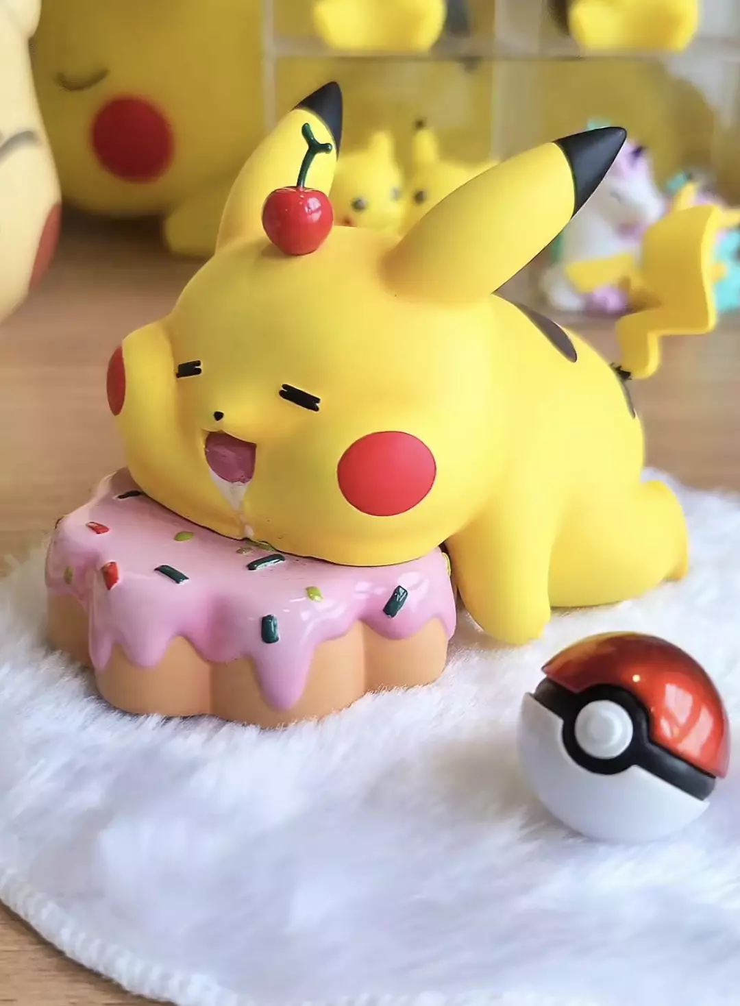 POKEMON CHONKIEST FAT AND CUTEST PIKACHU CHERRY AND CAKE 3D model_0