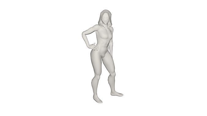 Superhero concept 3D model