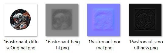 Astronaut embroidered patch v16 Texture_2