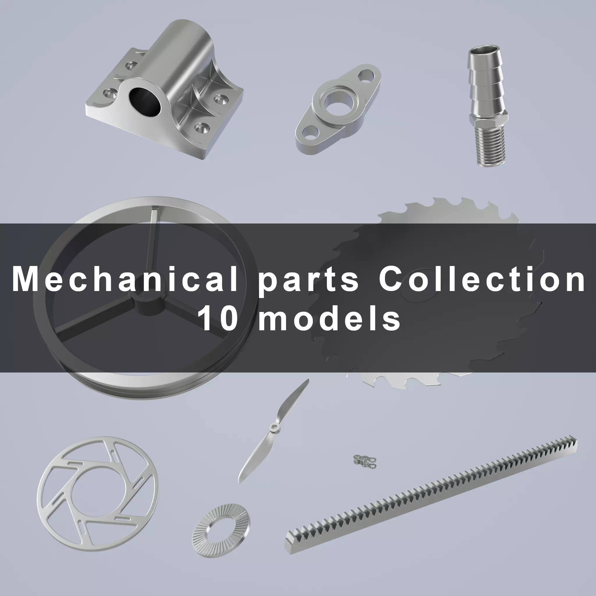 Free Mechanical Parts Free 3D model_0
