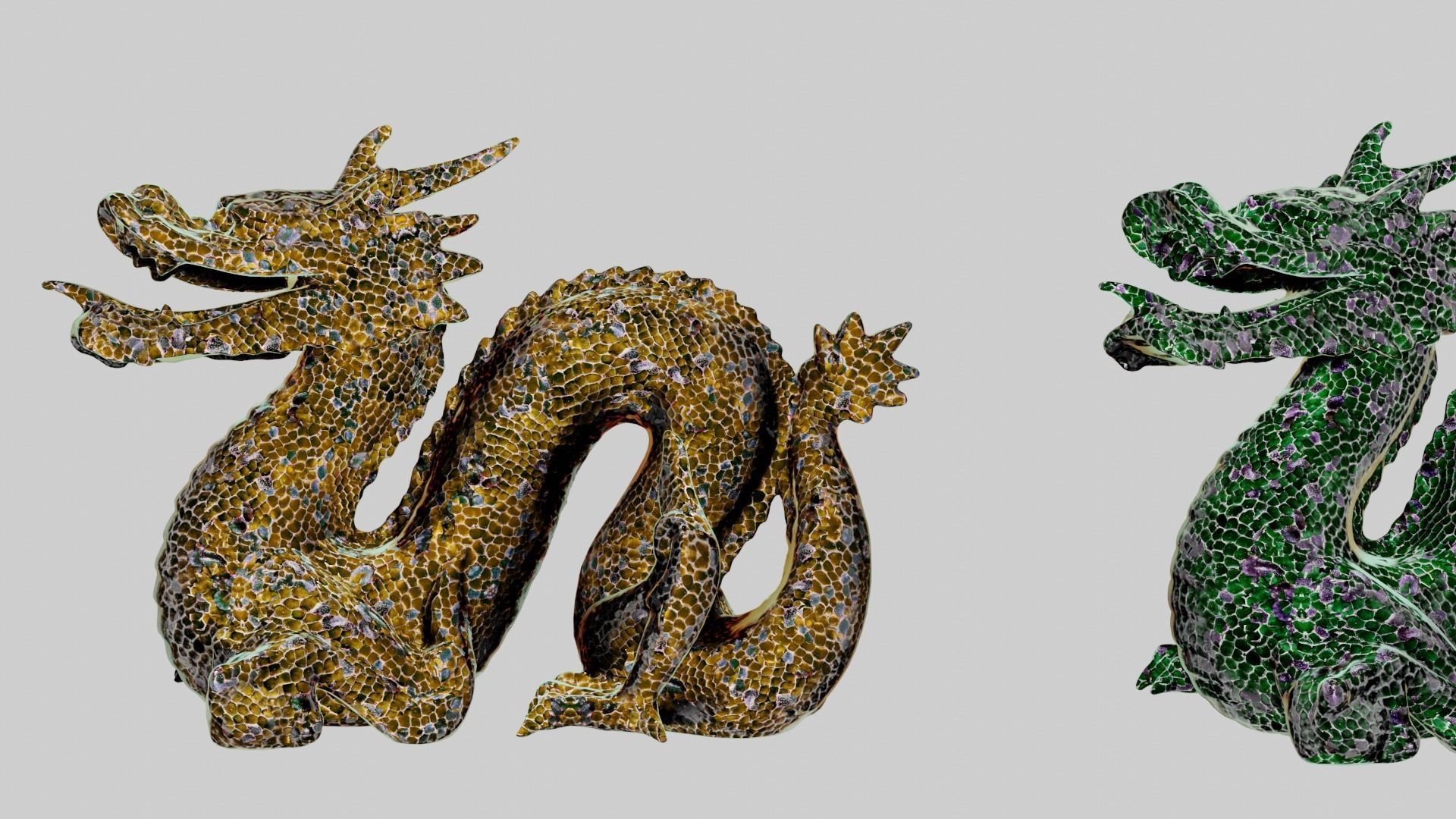 8k Magic green amethyst mosaic skin and several colors Texture_25