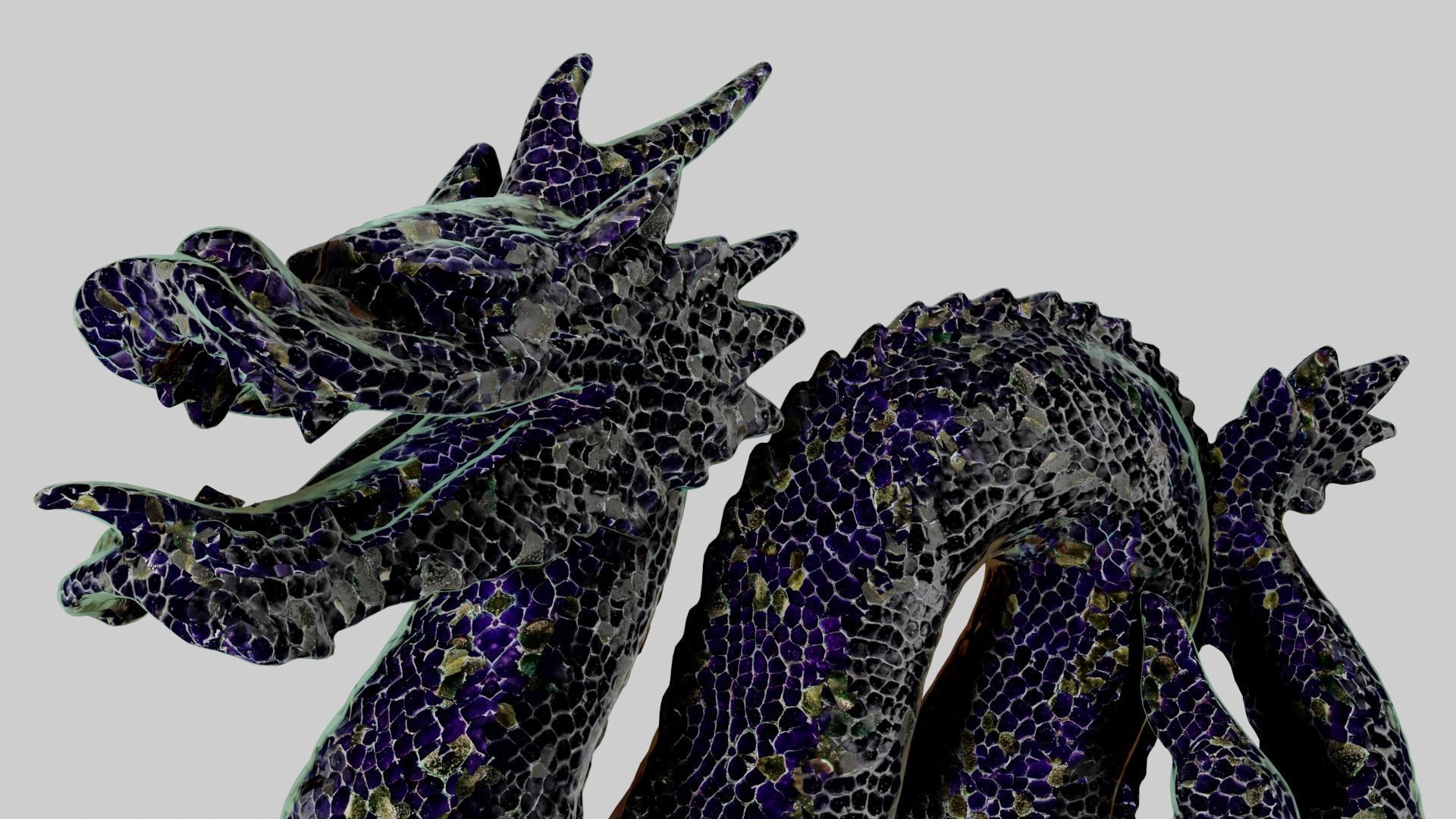 8k Magic green amethyst mosaic skin and several colors Texture_24