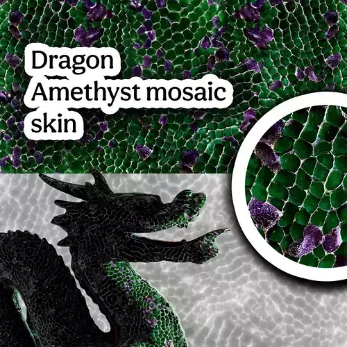 8k Magic green amethyst mosaic skin and several colors Texture 8k Magic green amethyst mosaic skin and several colors Texture