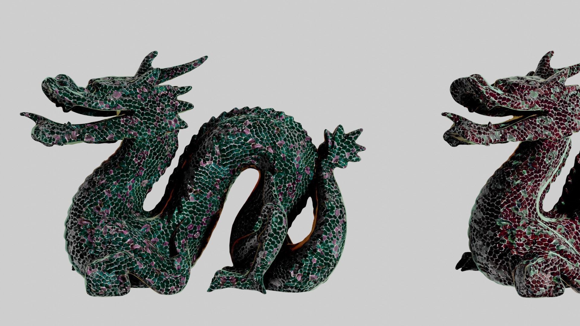 8k Magic green amethyst mosaic skin and several colors Texture_22