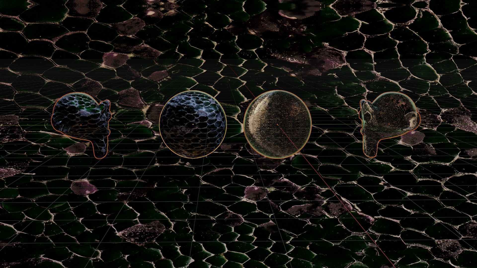 8k Magic green amethyst mosaic skin and several colors Texture_14